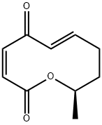 (3Z,6E,10R)-9,10-Dihydro-10-methyl-2H-oxecin-2,5(8H)-dione Struktur