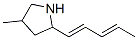 Pyrrolidine, 4-methyl-2-(1,3-pentadienyl)- (9CI) Struktur