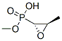 Phosphonic acid, (3-methyloxiranyl)-, monomethyl ester, trans-(-)- (9CI) Struktur