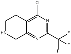 4-chloro-2-(trifluoroMethyl)-5,6,7,8-tetrahydropyrido[3,4-d]pyriMidine Struktur