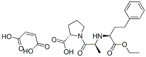 (S)-1-[N-[1-(ethoxycarbonyl)-3-phenylpropyl]-L-alanyl]-L-proline maleate Struktur