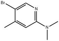 5-BROMO-N,N,4-TRIMETHYLPYRIDIN-2-AMINE Struktur