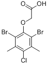 (2,6-DIBROMO-4-CHLORO-3,5-DIMETHYLPHENOXY)ACETIC ACID Struktur