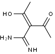 2-Butenimidamide, 2-acetyl-3-hydroxy- (9CI) Struktur