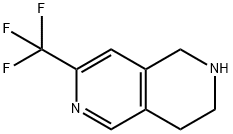 7-Trifluoromethyl-1,2,3,4-tetrahydro-[2,6]naphthyridine Struktur