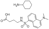 DANSYL-GAMMA-AMINO-N-BUTYRIC ACID CYCLOHEXYLAMMONIUM SALT Struktur