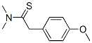 Benzeneethanethioamide,  4-methoxy-N,N-dimethyl- Struktur