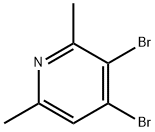 3,4-DIBROMO-2,6-DIMETHYLPYRIDINE Struktur