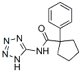 Cyclopentanecarboxamide, 1-phenyl-N-1H-tetrazol-5-yl- (9CI) Struktur