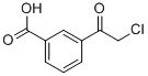 Benzoic acid, 3-(chloroacetyl)- (9CI) Struktur