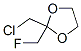 1,3-Dioxolane,  2-(chloromethyl)-2-(fluoromethyl)- Struktur