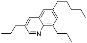 6-Pentyl-3,8-dipropylquinoline Struktur