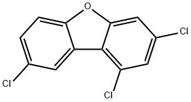 1,3,8-TRICHLORODIBENZOFURAN Struktur