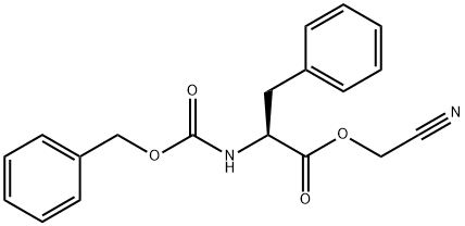 N-[(Phenylmethoxy)carbonyl]-L-phenylalanine cyanomethyl ester Struktur