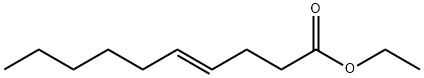 ETHYL TRANS-4-DECENOATE Struktur