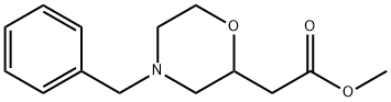 (4-BENZYL-MORPHOLIN-2-YL)-ACETIC ACID METHYL ESTER Struktur