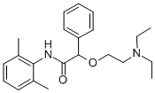 O-(2-diethylaminoethyl)-2',6'-mandeloxylidide Struktur