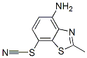 Thiocyanic acid, 4-amino-2-methyl-7-benzothiazolyl ester (7CI,8CI,9CI) Struktur