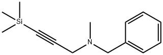 N-Methyl-N-[3-(trimethylsilyl)-2-propynyl]benzenemethanamine Struktur