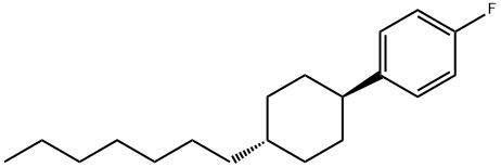 TRANS-4''-HEPTYLCYCLOHEXYL-4-FLUOROBENZENE Struktur