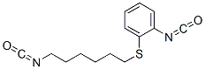 o-[(6-isocyanatohexyl)thio]phenyl isocyanate  Struktur