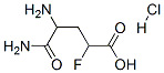 4,5-diamino-2-fluoro-5-oxovaleric acid hydrochloride  Struktur