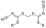 METHYLENEBIS(CYANIMIDODITHIOCARBONIC ACID)-S,S-DIPOTASSIUM SALT Struktur