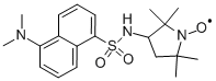 3-[5-(DIMETHYLAMINO)-1-NAPHTHALENESULFONAMIDO]-2,2,5,5-TETRAMETHYL-1-PYRROLIDINYLOXY Struktur