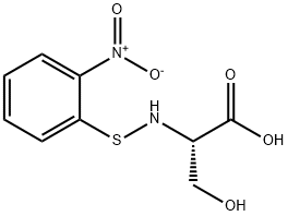 N-[(o-nitrophenyl)thio]-L-serine Struktur