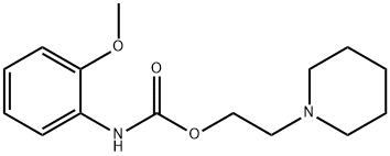 (2-Methoxyphenyl)carbamic acid 2-piperidinoethyl ester Struktur