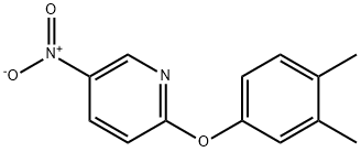 2-(3,4-Dimethyl-phenoxy)-5-nitro-pyridine Struktur