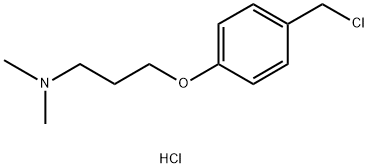 3-[4-(Chloromethyl)phenoxy]-N,N-dimethylpropylamine hydrochloride Struktur