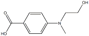 4-[(2-HYDROXY-ETHYL)-METHYL-AMINO]-BENZOIC ACID Struktur