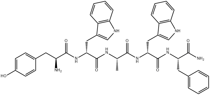 tyrosyl-tryptophyl-alanyl-tryptophyl-phenylalaninamide Struktur