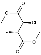 Butanedioic acid, 2-chloro-3-fluoro-, dimethyl ester, (R*,S*)- (9CI) Struktur