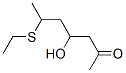 6-Ethylthio-4-hydroxy-2-heptanone Struktur