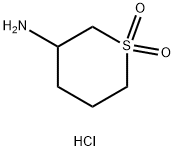 3-Amino-1-thiane-1,1-dione hydrochloride Struktur