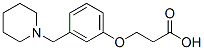 3-[3-(1-piperidylmethyl)phenoxy]propanoic acid Struktur