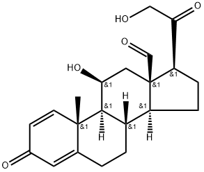 1,4-PREGNADIEN-11-BETA, 18,21-DIOL-3,20-DIONE Struktur