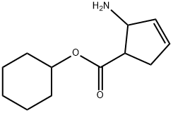 3-Cyclopentene-1-carboxylicacid,2-amino-,cyclohexylester(9CI) Struktur