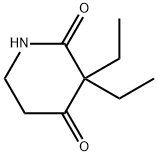 3,3-diethylpiperidine-2,4-dione Struktur