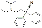 4-[bis(isopropyl)amino]-2,2-diphenylbutyronitrile Struktur