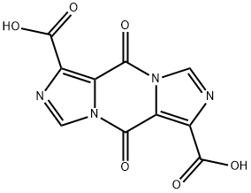 5,10-dioxo-5H,10H-diimidazo[1,5-a:1',5'-d]pyrazine-1,6-dicarboxylic acid Struktur