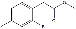 Benzeneacetic acid, 2-bromo-4-methyl-, methyl ester Struktur