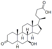 (5a,7b)-7-hydroxy-3-oxo-Cholan-24-oic acid Struktur