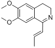 6,7-DIMETHOXY-1-((E)-PROPENYL)-3,4-DIHYDRO-ISOQUINOLINE Struktur