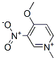 Pyridinium, 4-methoxy-1-methyl-3-nitro- (9CI) Struktur