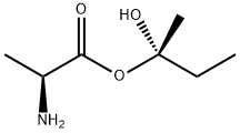 L-Alanine, (1S)-1-hydroxy-1-methylpropyl ester (9CI) Struktur