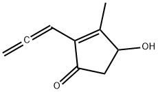 2-Cyclopenten-1-one, 4-hydroxy-3-methyl-2-(1,2-propadienyl)- (9CI) Struktur