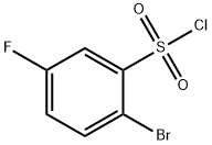 2-broMo-5-fluorobenzene-1-sulfonyl chloride Struktur